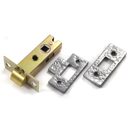 Kirkpatrick 5134 British Made Rustic Heavy Duty Tubular Latch - Pewter Finish