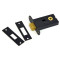 Kirkpatrick 5140 British Made Heavy Duty Tubular Bathroom Dead Bolt - Black