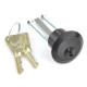 Kirkpatrick 5142 Heavy Duty Front Door Rim Cylinder Lock - Black
