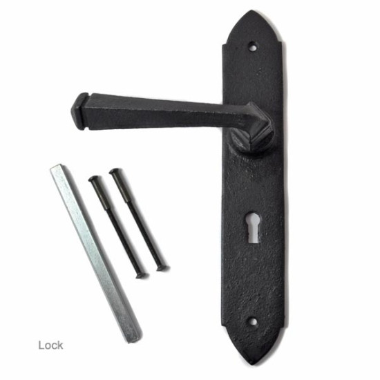 Kirkpatrick 6053 Lever Door Handle - Forged Matt Finish - Unsprung