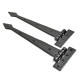 Kirkpatrick 6082 Arrowhead Hinges - Forged Matt Finish