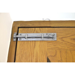 Kirkpatrick 830 Scroll Bolt - Pewter Finish