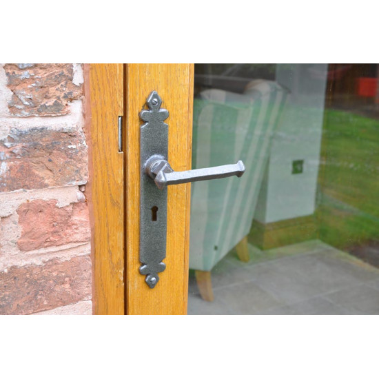 Kirkpatrick A6050 Lever Door Handle - Argent Finish