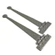 Kirkpatrick A6057 Penny End Hinges - Argent Finish