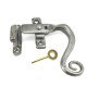 Kirkpatrick A6063 Lockable Casement Fastener - Argent Finish
