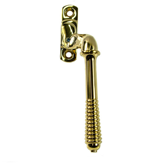 Lockable Reeded Window Espagnolette Casement Fastener - Narrow Style