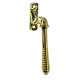 Lockable Reeded Window Espagnolette Casement Fastener - Narrow Style
