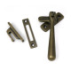 Locking Newbury Casement Fastener - Burnished Brass