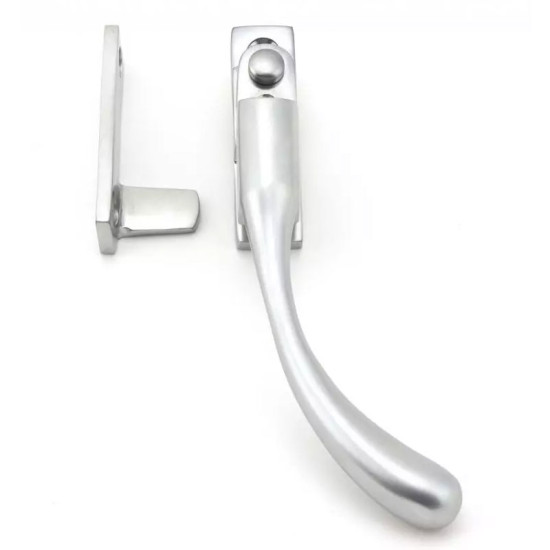 Locking Night Vent Peardrop Casement Fastener - Satin Chrome