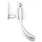Locking Night Vent Peardrop Casement Fastener - Satin Chrome