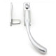 Locking Night Vent Peardrop Casement Fastener - Satin Chrome