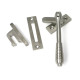 Locking Reeded Casement Fastener - Satin Marine Stainless Steel