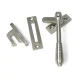 Locking Reeded Casement Fastener - Satin Marine Stainless Steel