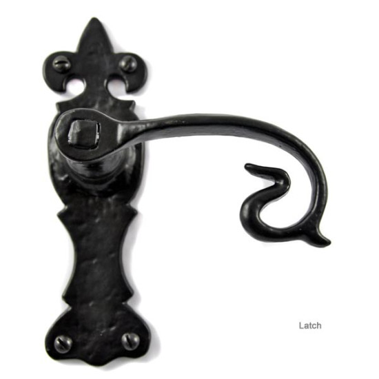 Louis Fraser 259 Lever Door Handle - Black Finish
