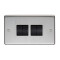 Satin Stainless Steel Quad Light Switch