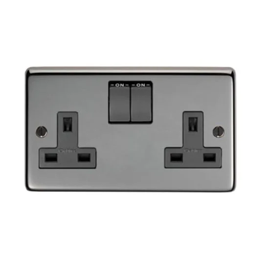 Black Nickel Double Socket