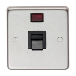 Satin Stainless Steel Single Plate Cooker Switch