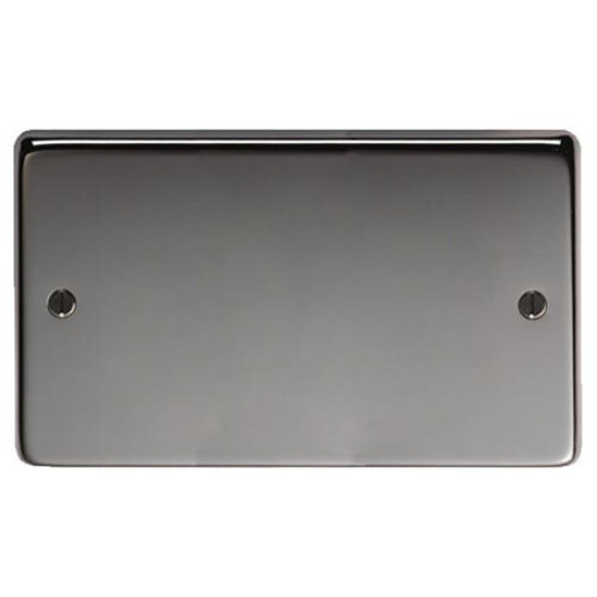 Black Nickel Double Blank Plate