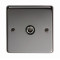 Black Nickel Single TV Socket