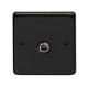 Matt Black Single TV Socket