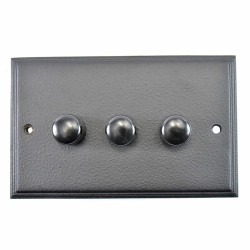 Black Triple Dimmer Switch