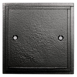 Black Single Blank Plate