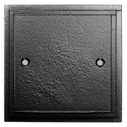Black Single Blank Plate