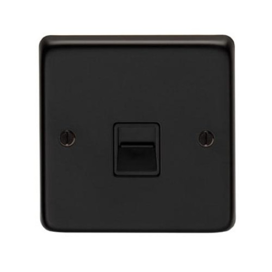 Matt Black BT Slave/BT Master Telephone Socket
