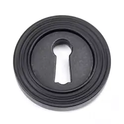 Matt Black Beehive Round Escutcheon