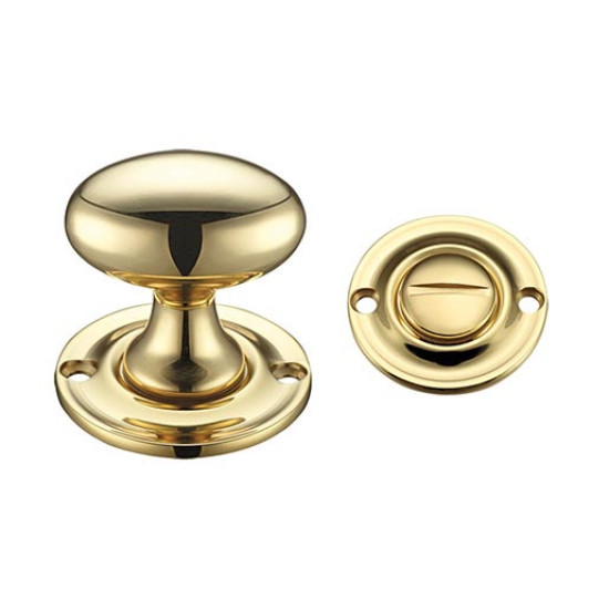 Milton Bathroom Turn and Release - Polished Brass Finish