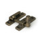 Narrow Beehive Quadrant Fastener - Burnished Brass
