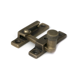 Narrow Brompton Quadrant Fastener - Burnished Brass