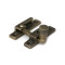 Narrow Brompton Quadrant Fastener - Burnished Brass