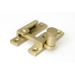 Narrow Brompton Quadrant Fastener - Satin Brass