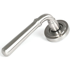 Newbury Lever on Art Deco Rose Set - Satin Marine Stainless Steel
