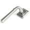 Newbury Lever on Square Rose Set - Satin Marine Stainless Steel