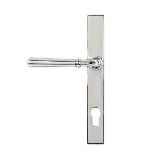 Newbury Slimline Sprung Lever Espagnolette - Polished Marine Stainless Steel