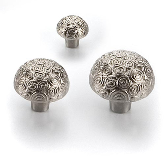 Nickel Nautilus Knob