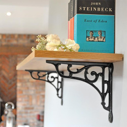 Oblique Cast Iron Shelf Bracket