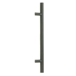 Offset T Bar Handle with Bolt Fixings - Matt Black