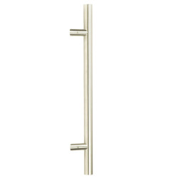 Offset T Bar Handle with Bolt Fixings - Satin Marine Stainless Steel