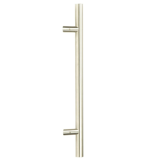 Offset T Bar Handle with Bolt Fixings - Satin Marine Stainless Steel