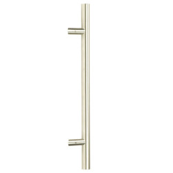 Offset T Bar Handle with Secret Fixings - Satin Marine Stainless Steel