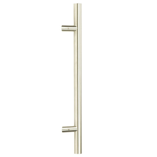 Offset T Bar Handle with Secret Fixings - Satin Marine Stainless Steel