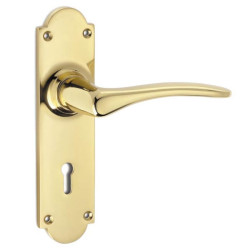 Ornate Oaken Lever Handle
