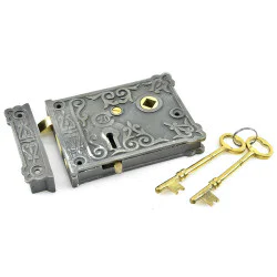 Ornate Rim Lock Set