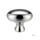 Oval Cupboard Knob - Polished Chrome