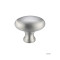 Oval Cupboard Knob - Satin Chrome
