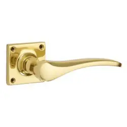 Oxford Lever Door Handle on a Square Rose