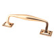 Period Art Deco Pull Handle - Polished Bronze